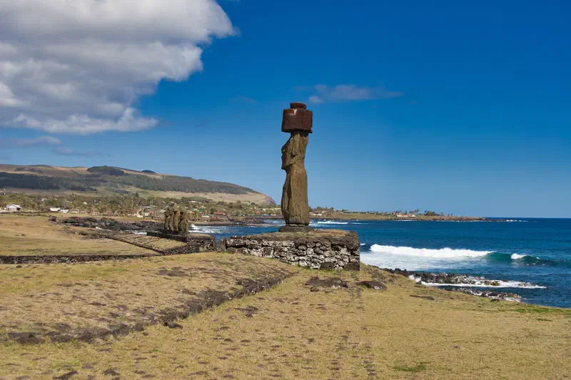 And, the moai faced inland - not out to sea.