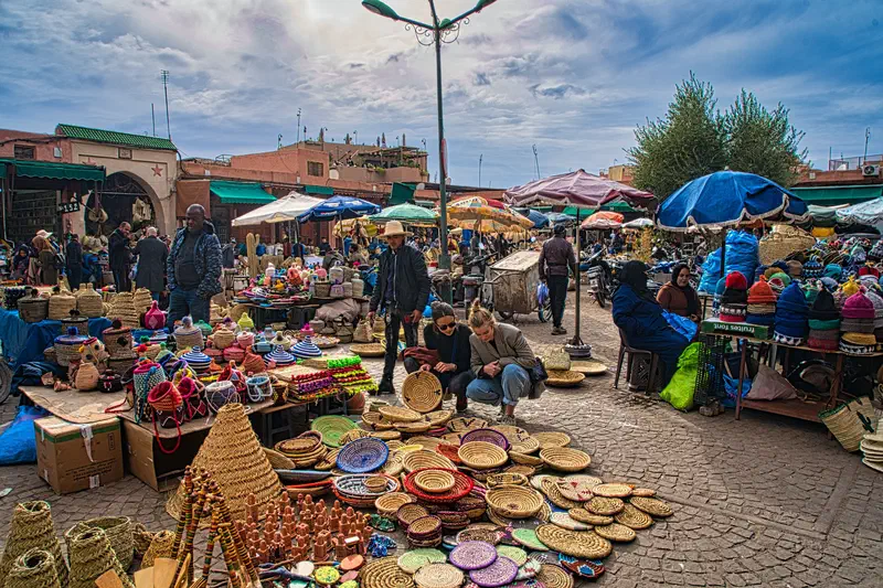 Part of the open air section of the Medina.