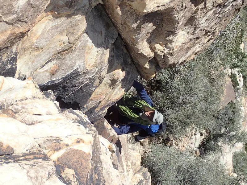 Yes, I climb with my backpack most of the…